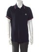 Moncler V-Neck Short Sleeve Polo Shirt