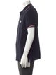 Moncler V-Neck Short Sleeve Polo Shirt