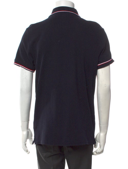 Moncler V-Neck Short Sleeve Polo Shirt