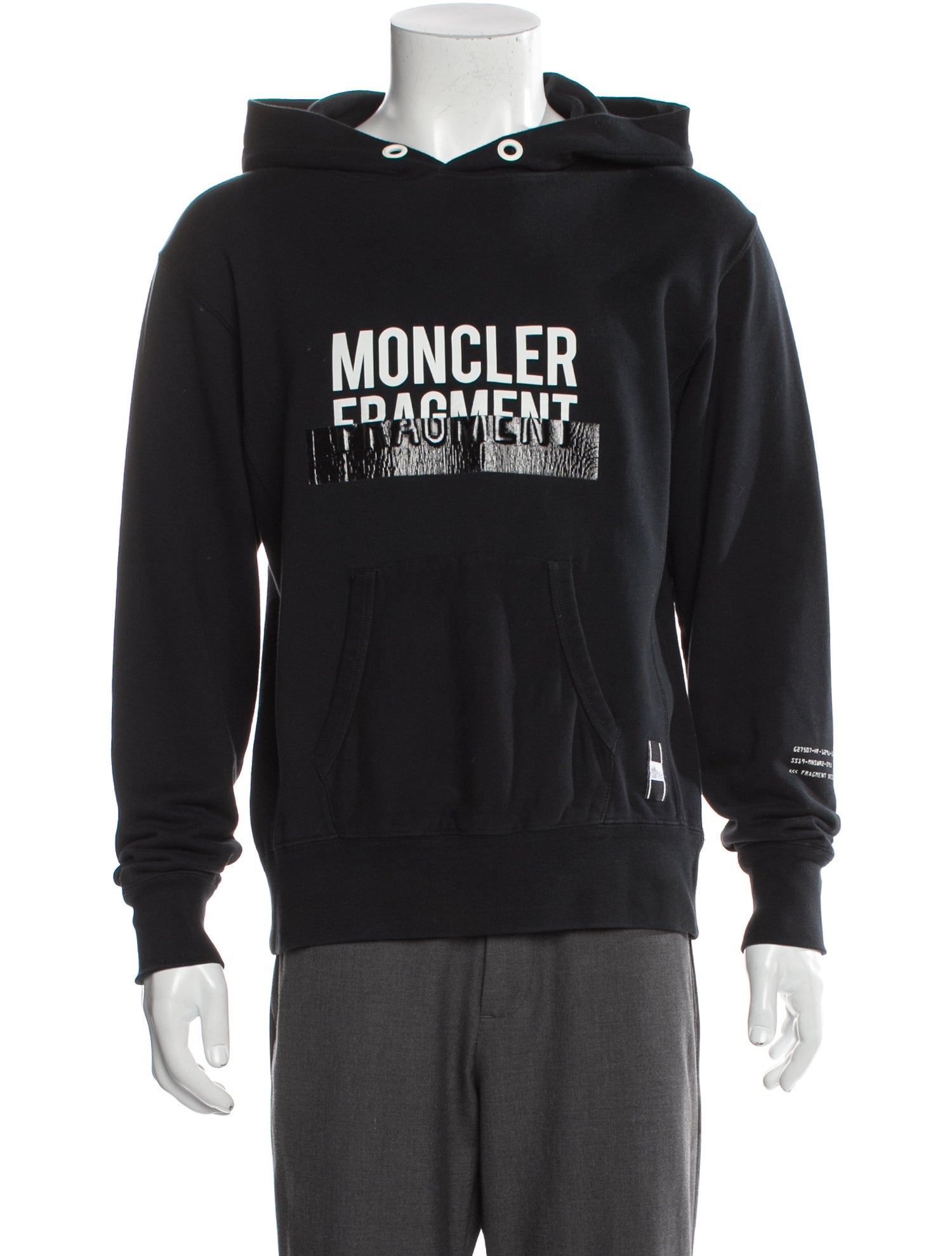 Moncler Signature Logo Graphic Print Hoodie