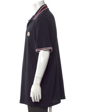 Moncler Striped Crew Neck Polo Shirt