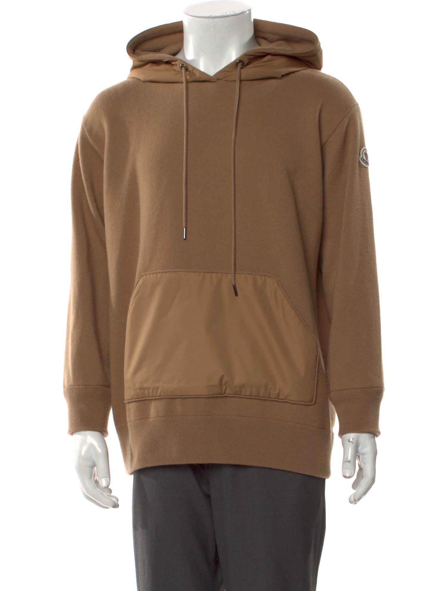 Moncler Virgin Wool Mock Neck Hoodie