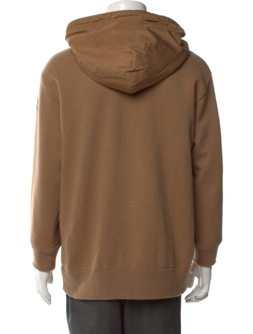Moncler Virgin Wool Mock Neck Hoodie
