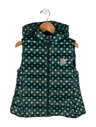Moncler kid boys' green jacket vest
