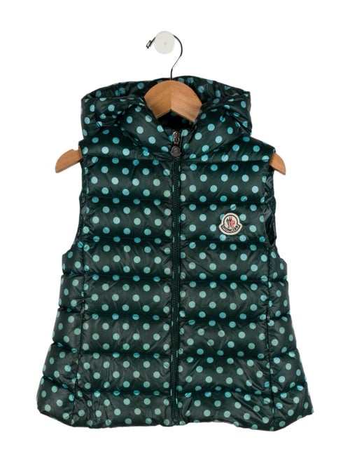Moncler kid boys' green jacket vest