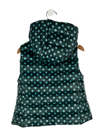 Moncler kid boys' green jacket vest