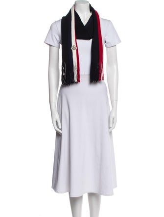 Moncler Virgin Wool Striped Scarf