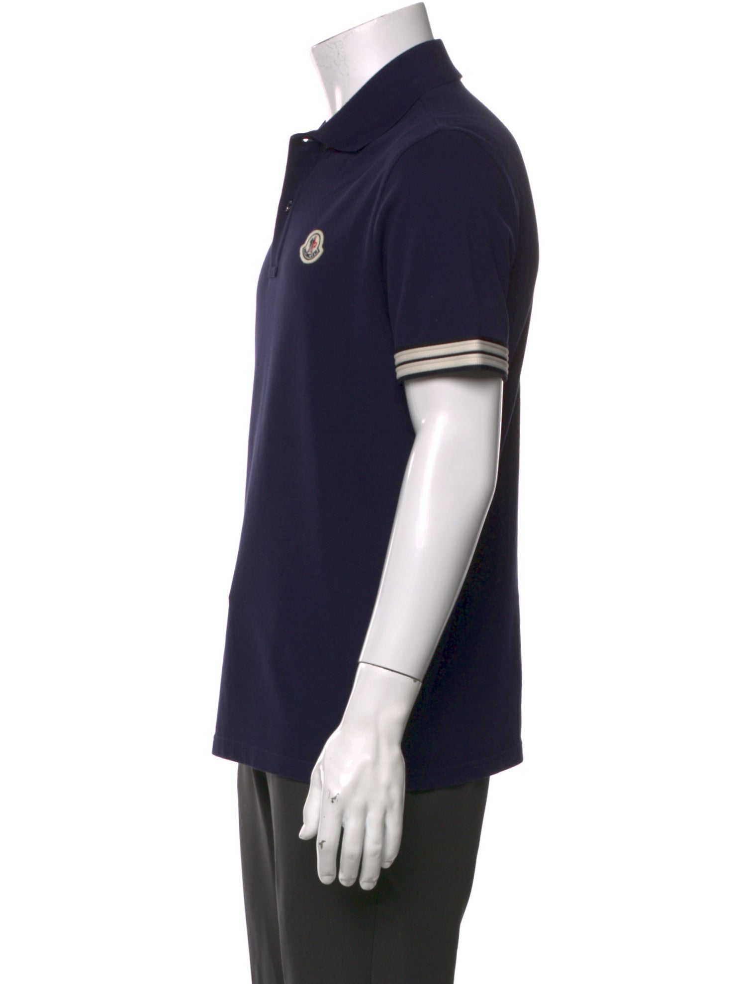 Moncler Crew Neck Short Sleeve Polo Shirt