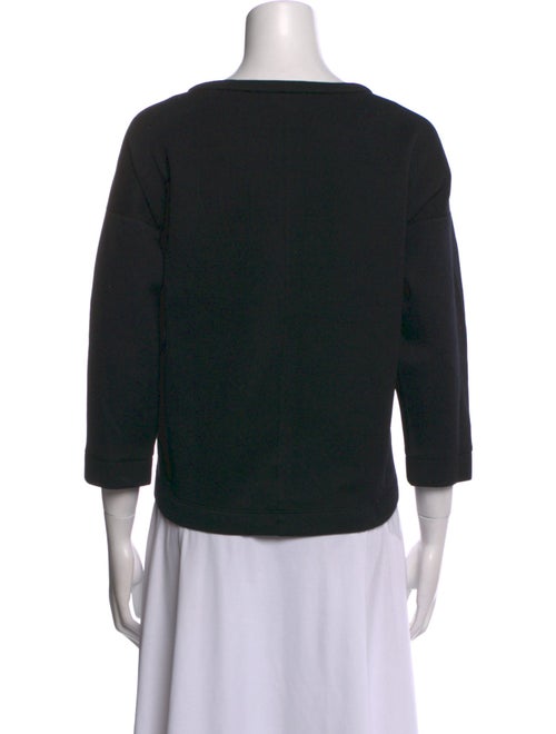 Moncler Animal Print Bateau Neckline Top