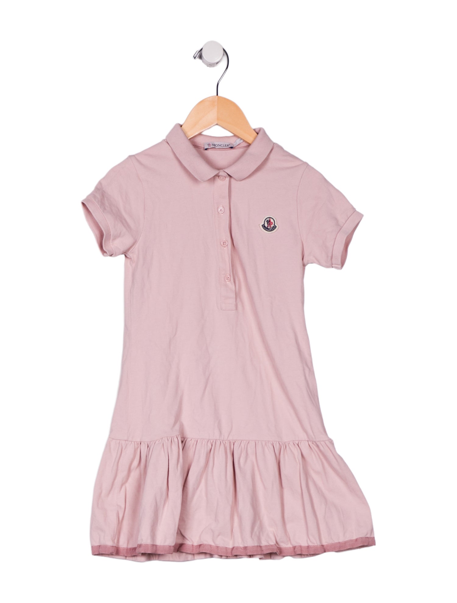 Moncler Girls' Casual Short Sleeve Polo Dress