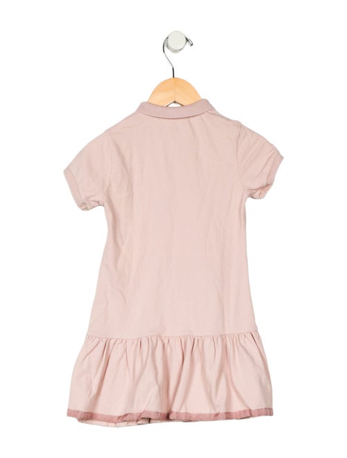 Moncler Girls' Solid Short Sleeve Polo Dress
