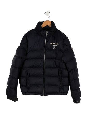 Moncler kid boys' blue and white jacket