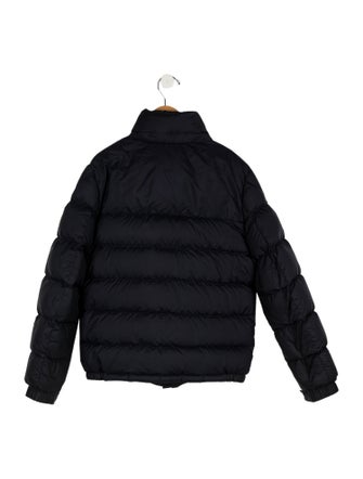 Moncler kid boys' blue and white jacket