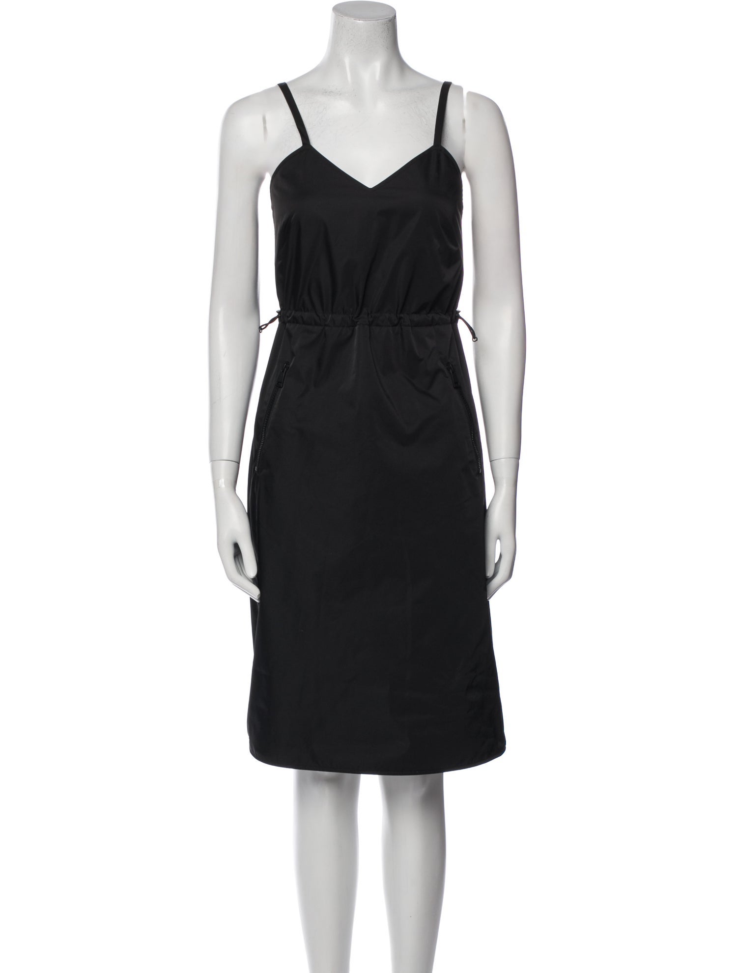 Moncler V-Neck Knee-Length Dress