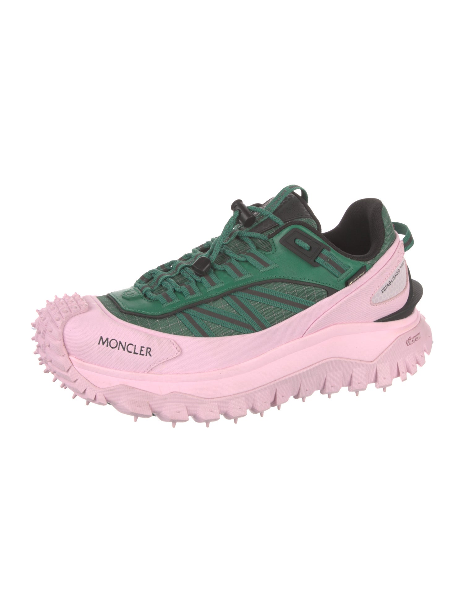 Moncler Plaid Print Sneakers