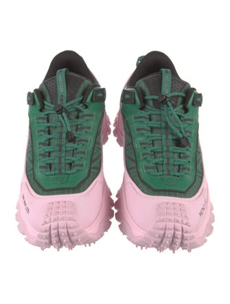 Moncler Plaid Print Sneakers