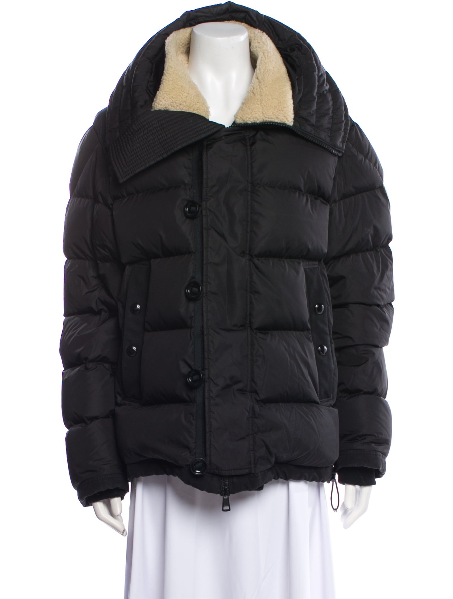 Moncler Colorblock Pattern Down Coat