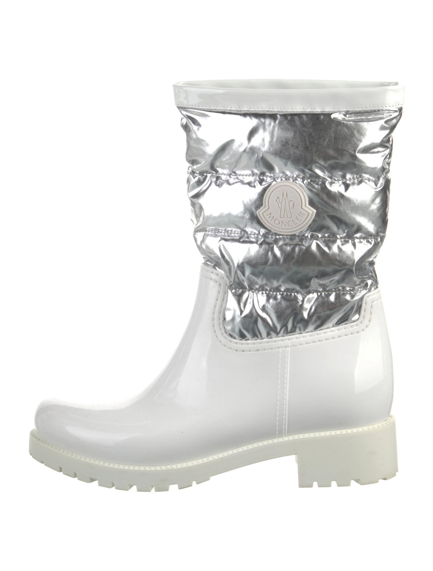 Moncler Rubber Colorblock Pattern Rain Boots