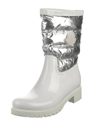 Moncler Rubber Colorblock Pattern Rain Boots