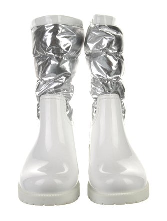 Moncler Rubber Colorblock Pattern Rain Boots