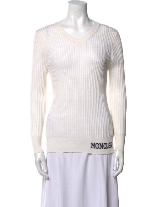 Moncler Virgin Wool V-Neck Sweater