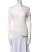 Moncler Virgin Wool V-Neck Sweater