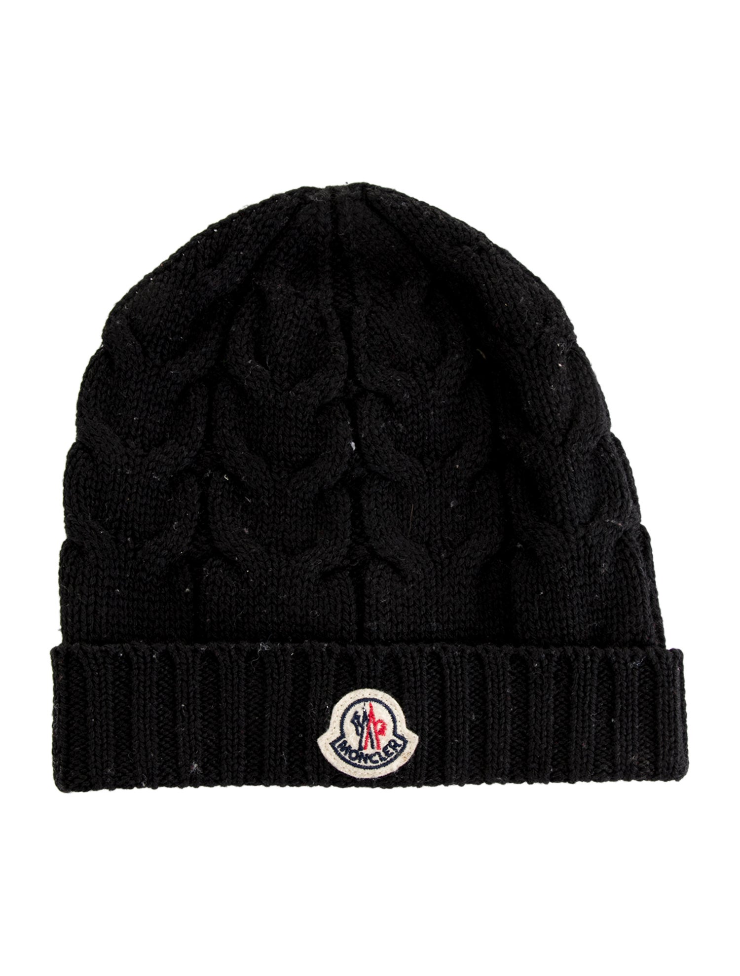 Moncler kids black beanie