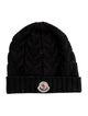 Moncler kids black beanie