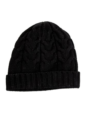 Moncler kids black beanie