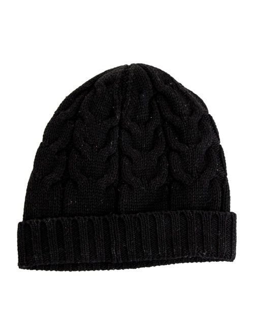 Moncler kids black beanie