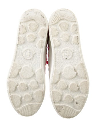 Moncler Nylon Colorblock Pattern Lace-Up Boots