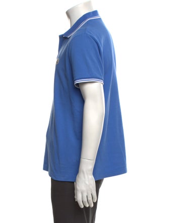 Moncler Striped Collar Polo Shirt