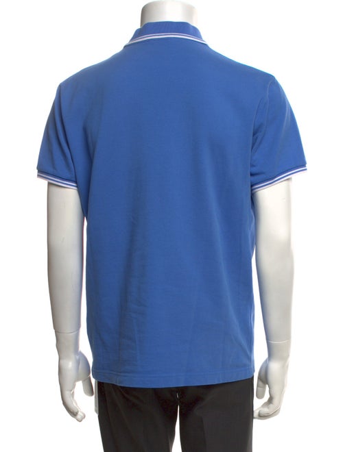 Moncler Striped Collar Polo Shirt