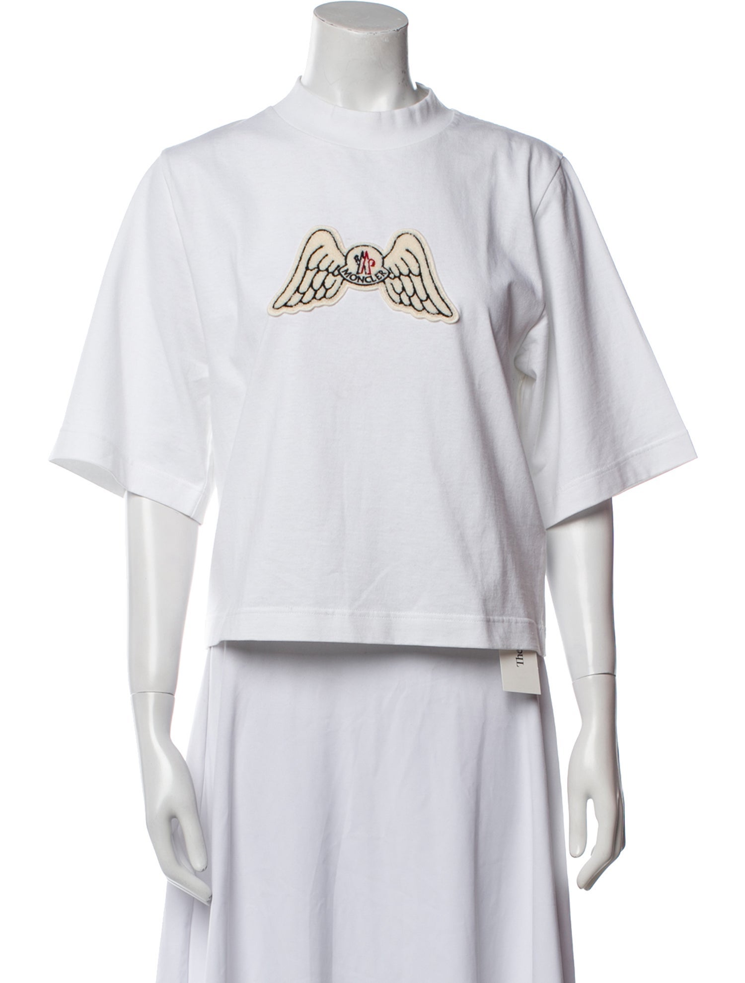 Moncler Genius Graphic Print Mock Neck T-Shirt