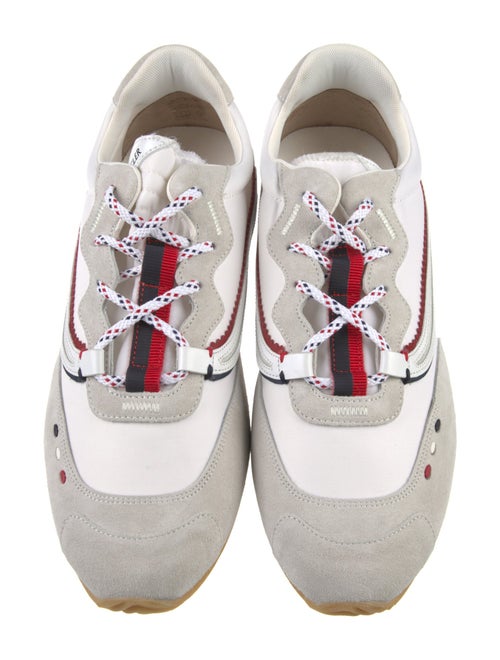 Moncler Leather Colorblock Pattern Sneakers