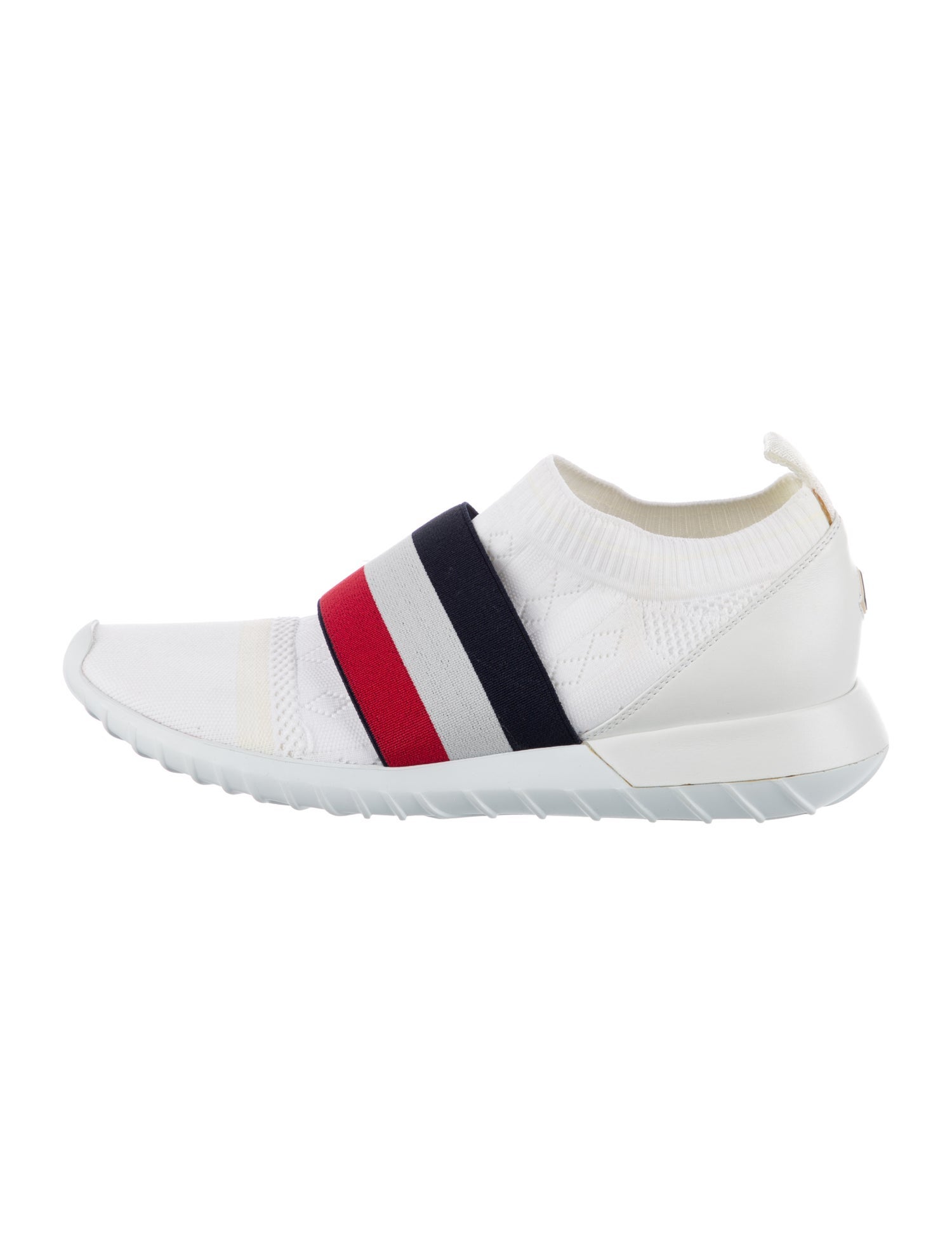 Moncler Leather Striped Sneakers