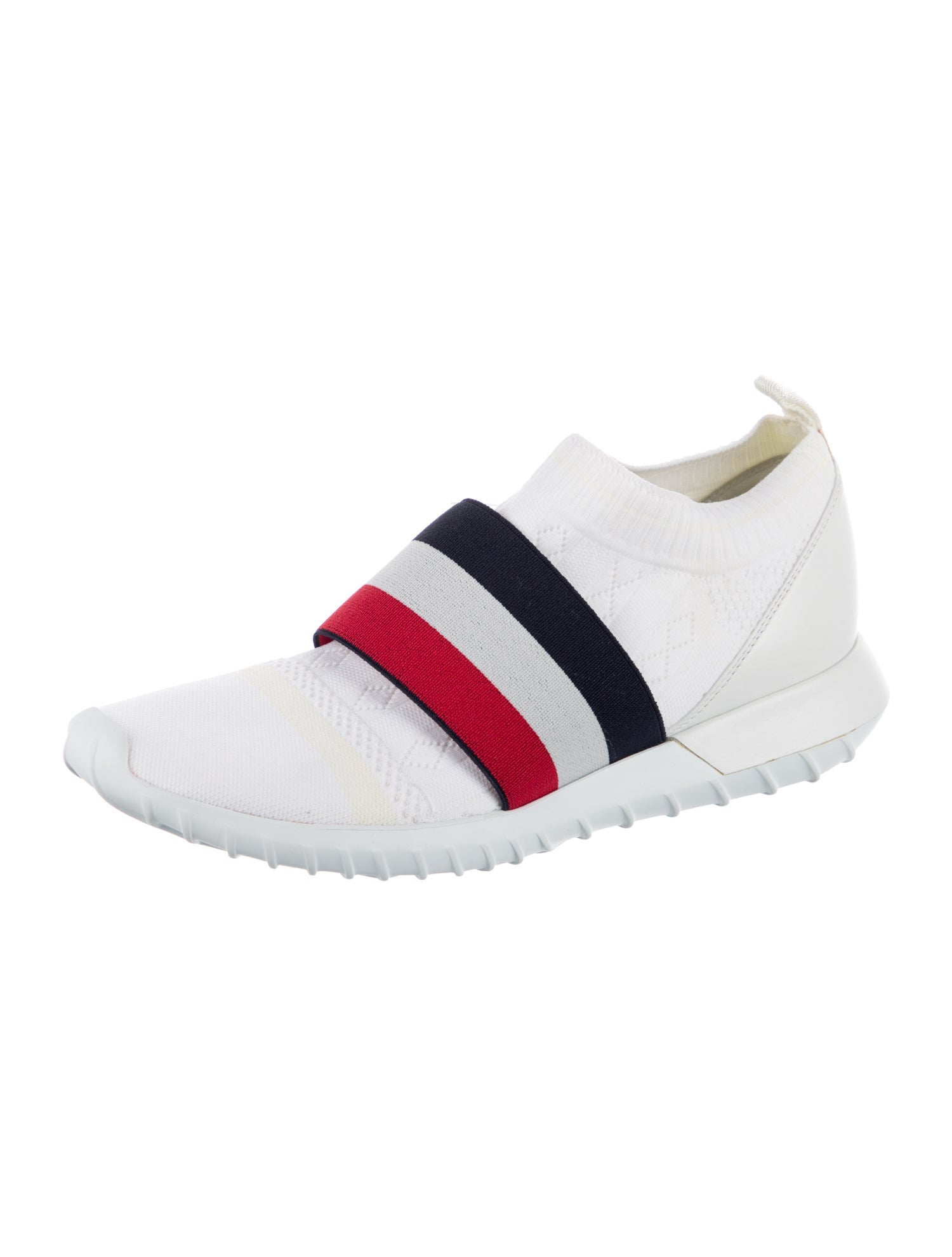 Moncler Leather Striped Sneakers