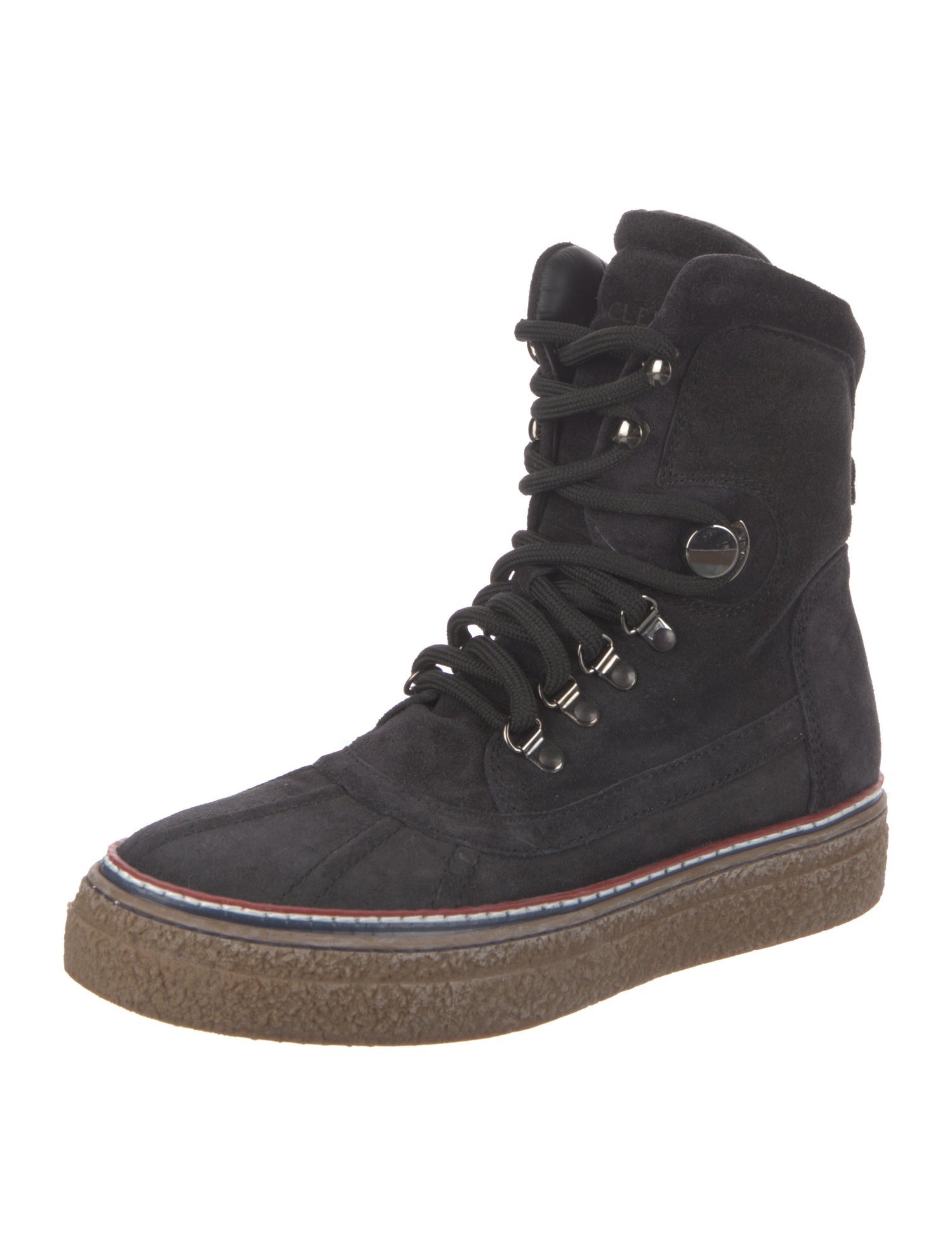 Moncler Suede Lace-Up Boots