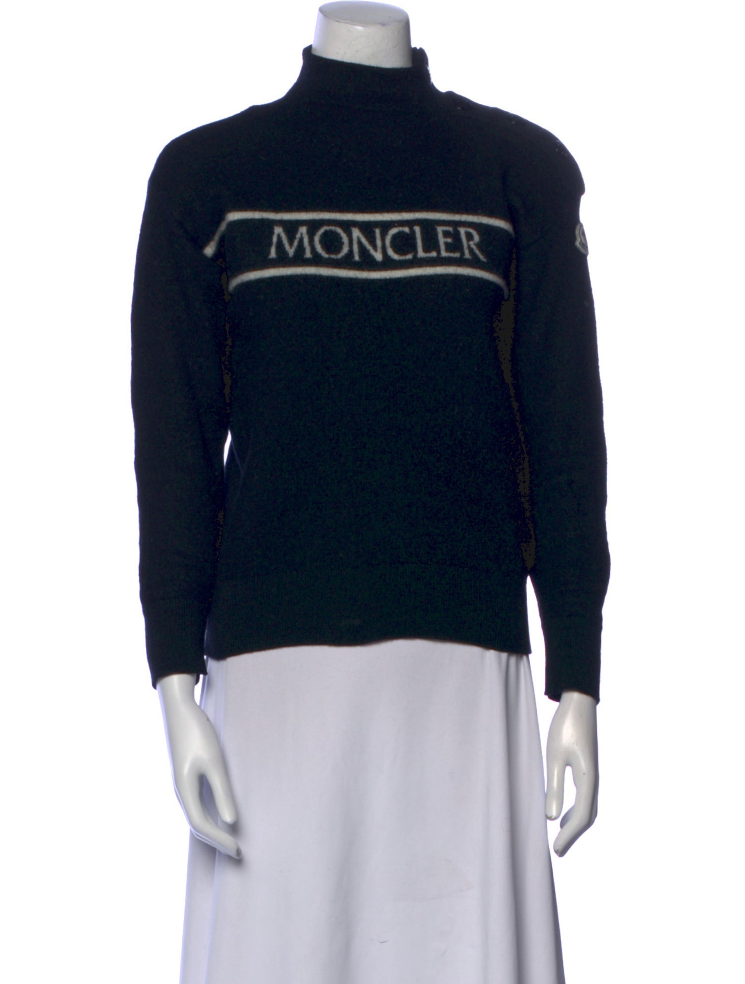 Moncler Virgin Wool Graphic Print Sweater