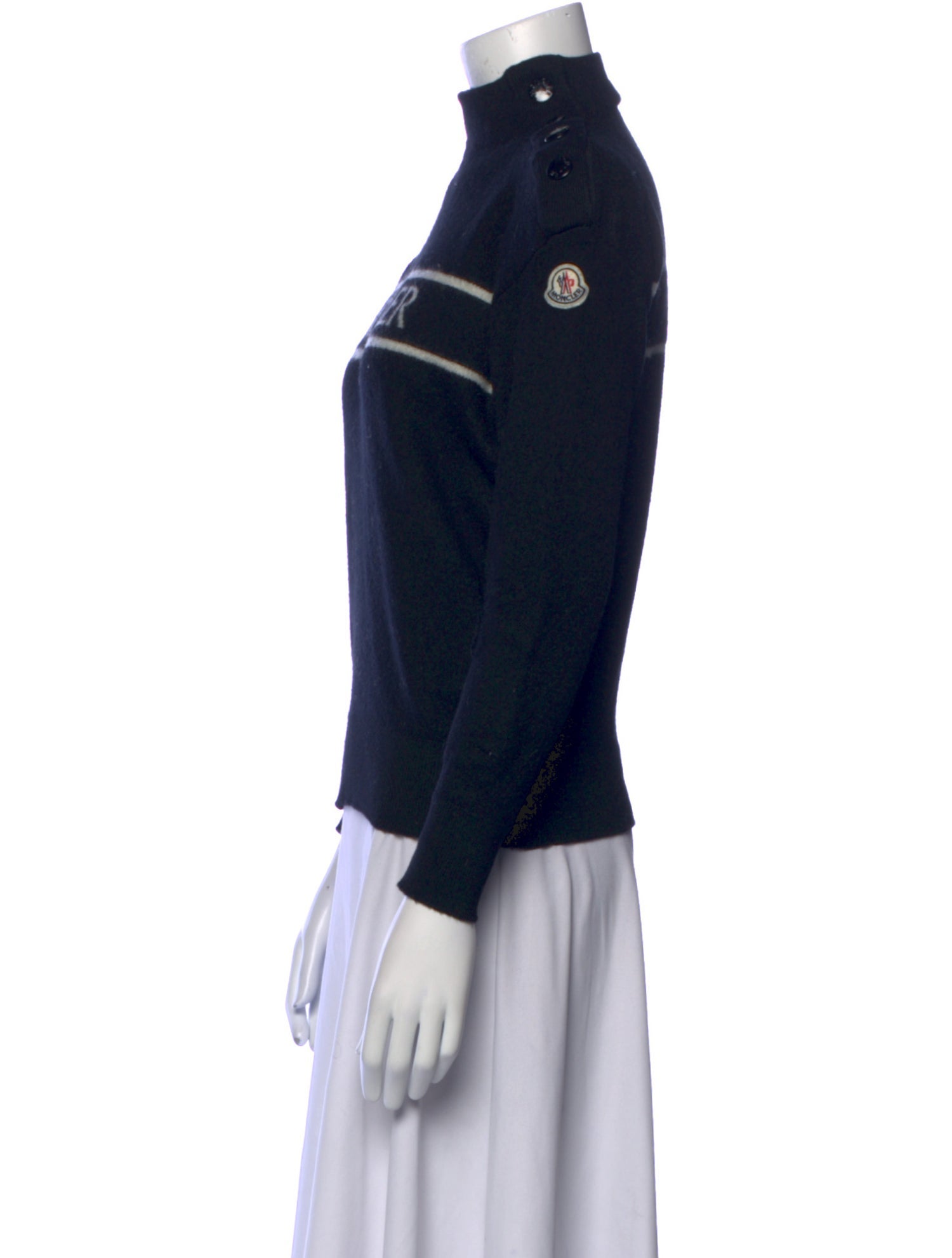 Moncler Virgin Wool Graphic Print Sweater