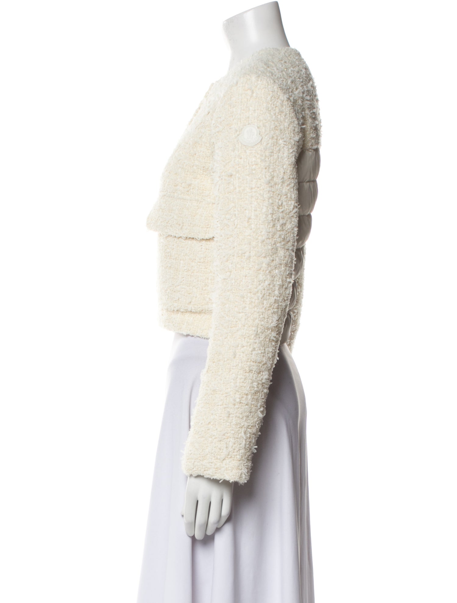 Moncler Tweed Pattern Down Jacket w/ Tags