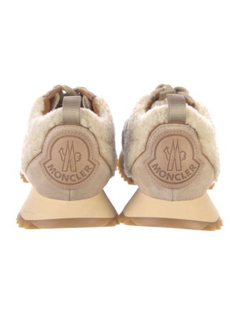 Moncler Shearling Graphic Print Sneakers