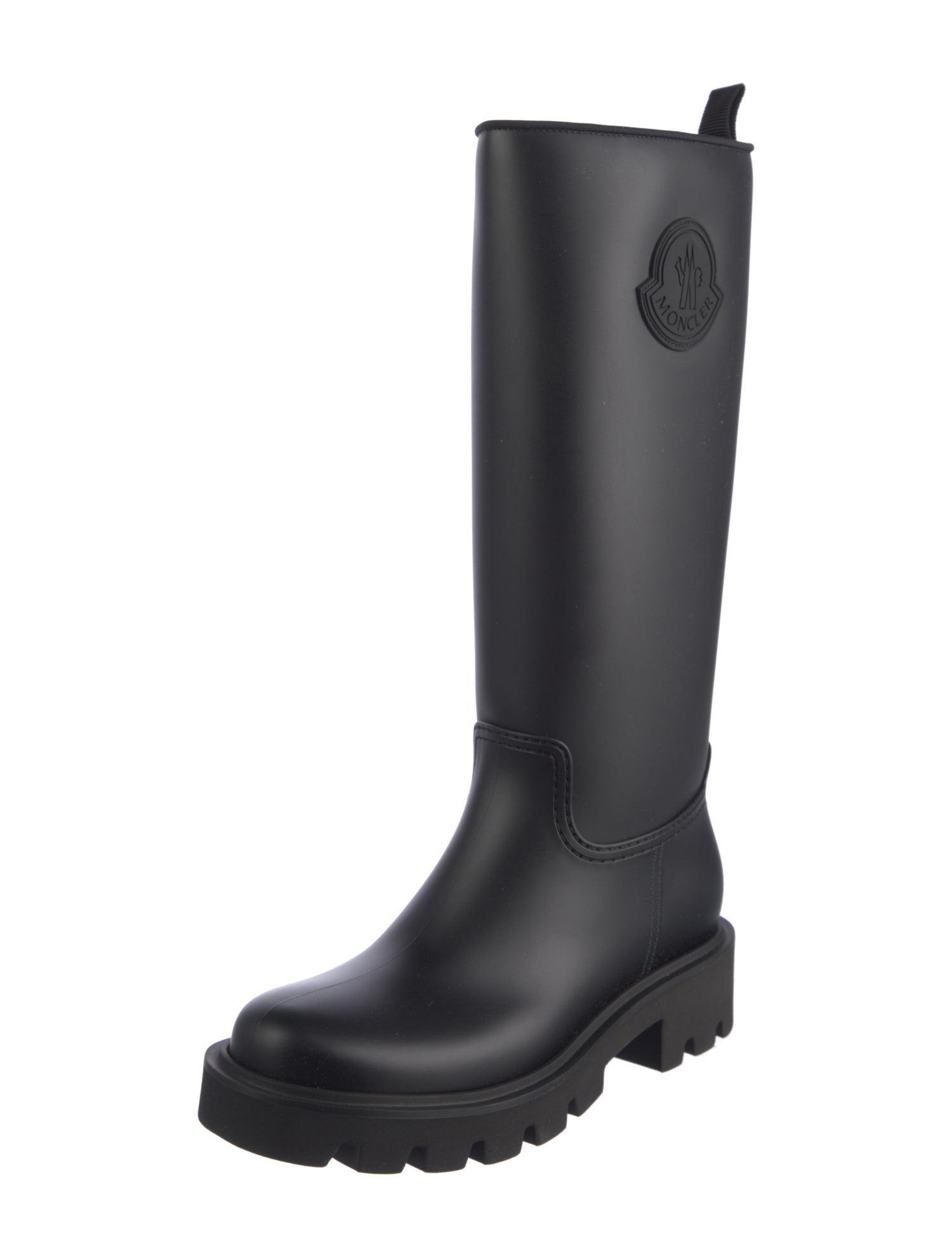 Moncler Rubber Lasercut Accents Rain Boots