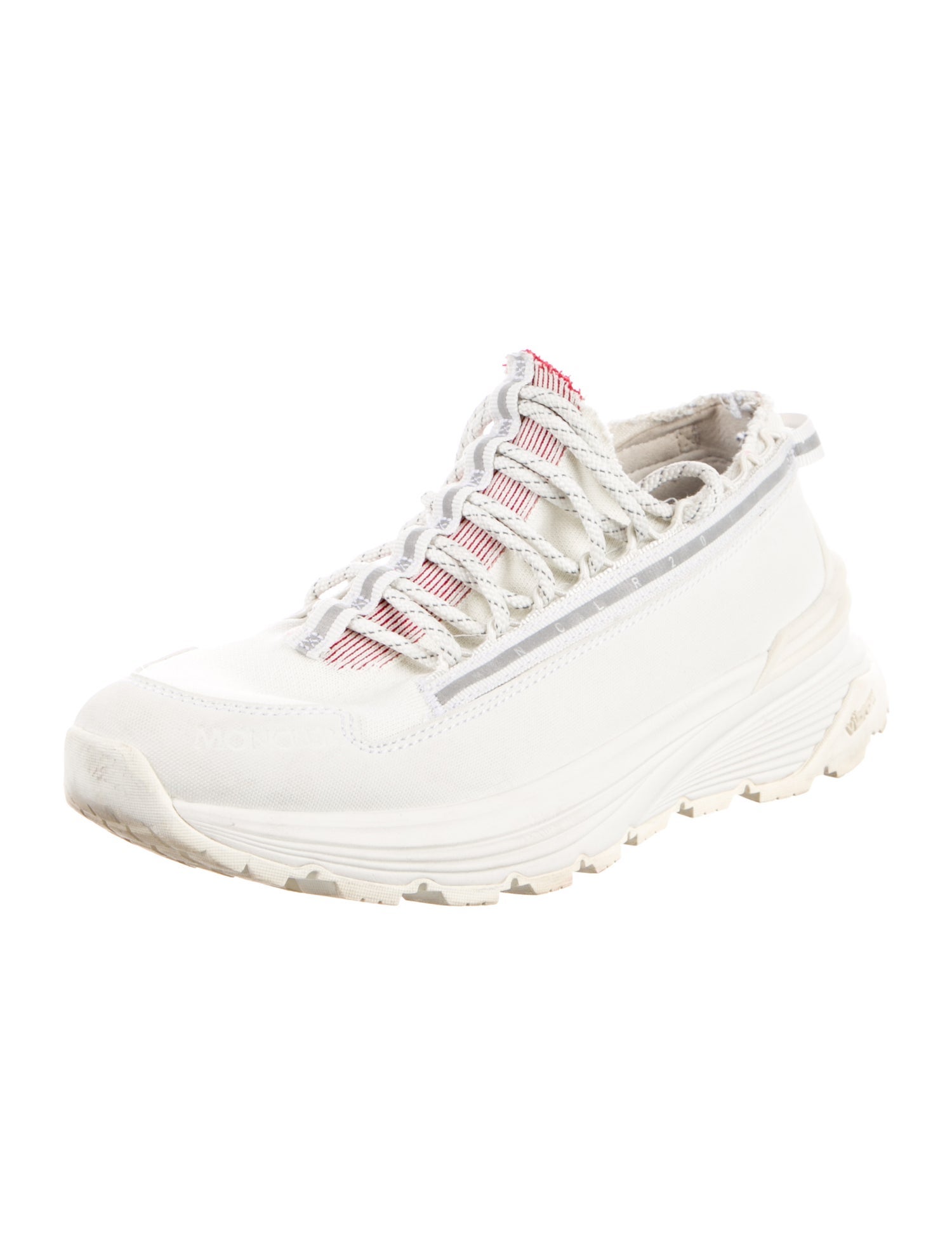 Moncler Raw-Edge Trim Sneakers