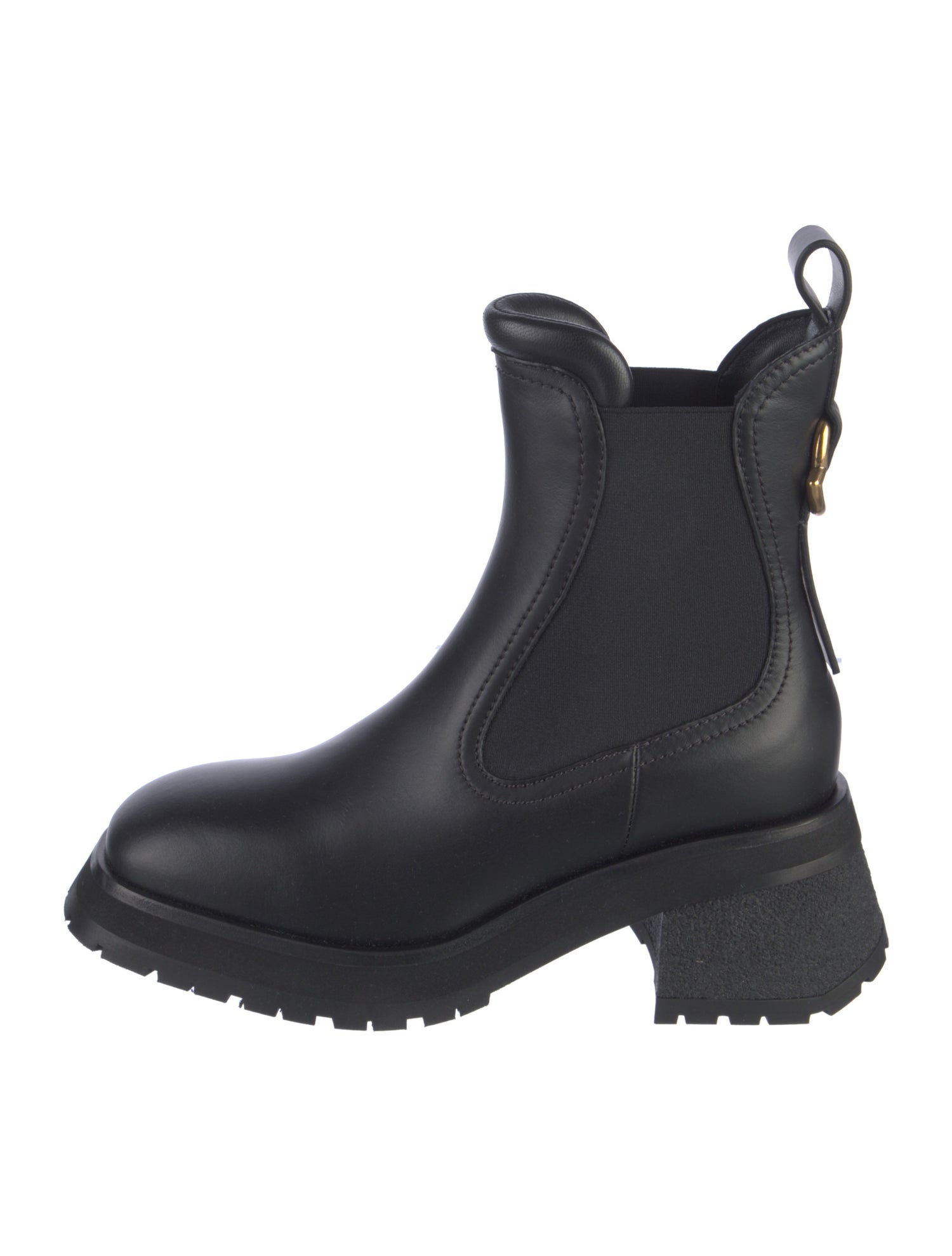 Moncler Leather Chelsea Boots w/ Tags