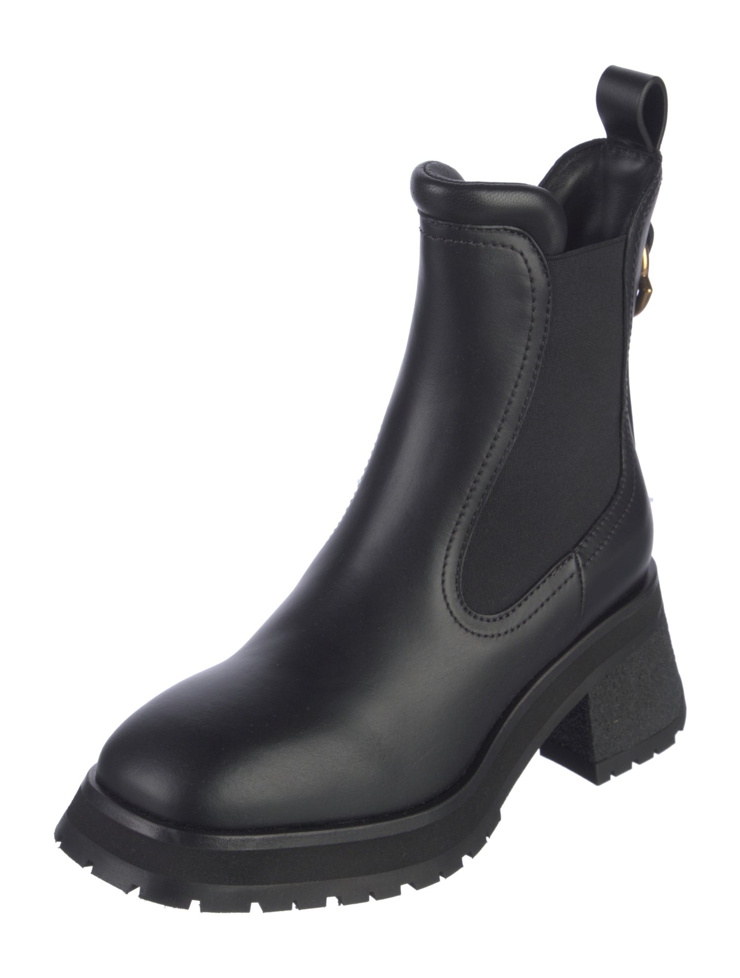 Moncler Leather Chelsea Boots w/ Tags