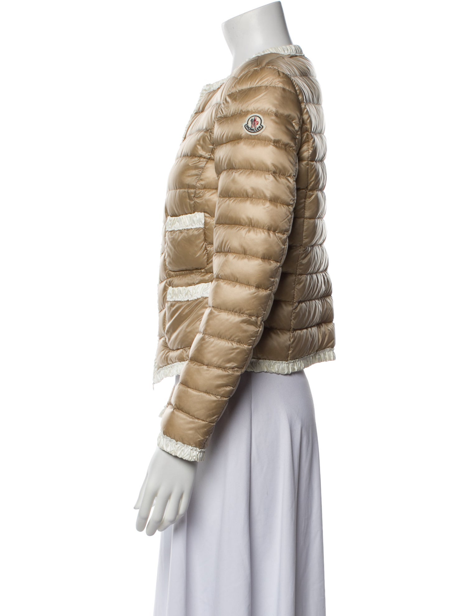 Moncler Nylon Printed Down Jacket