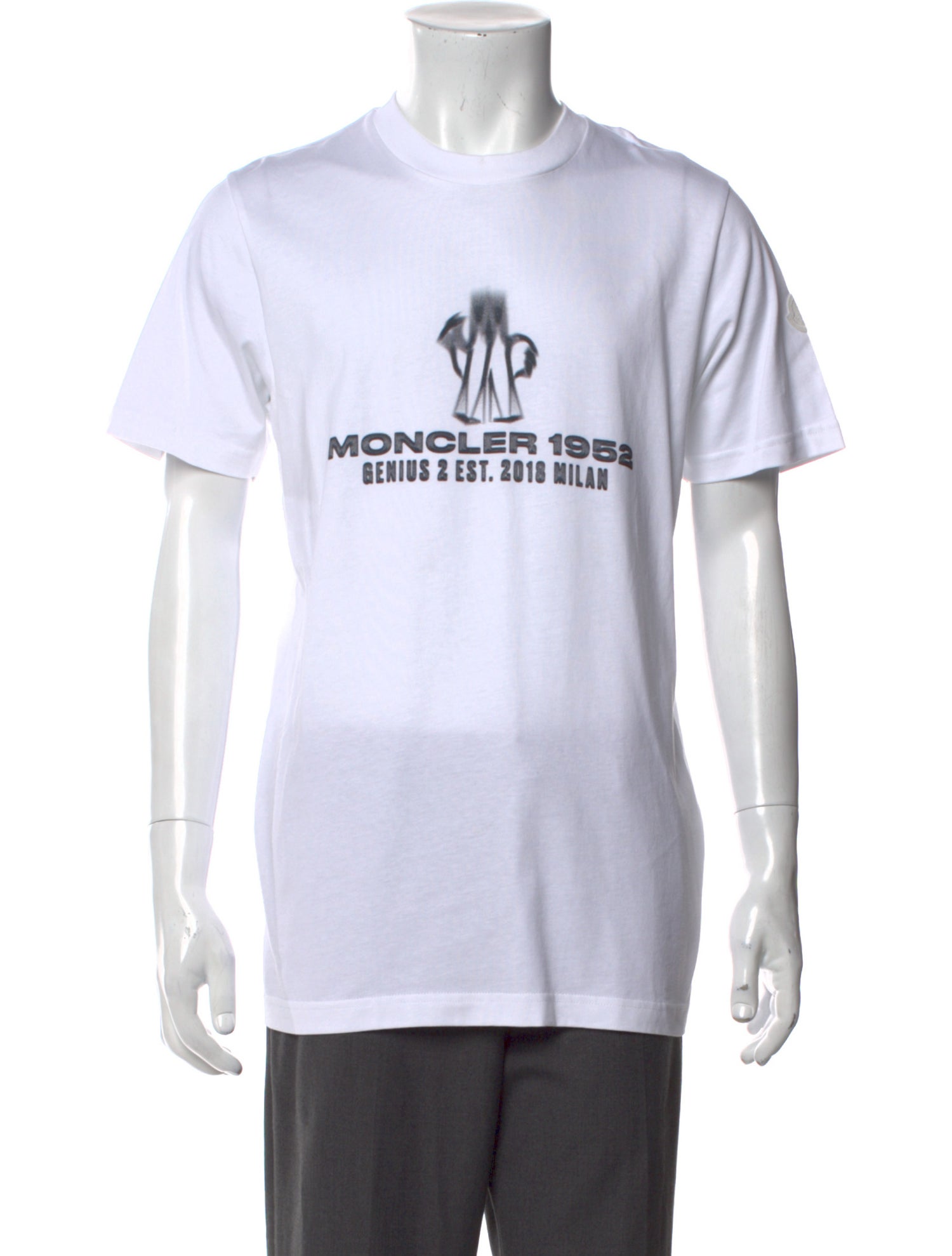 Moncler Signature Logo Graphic Print T-Shirt w/ Tags