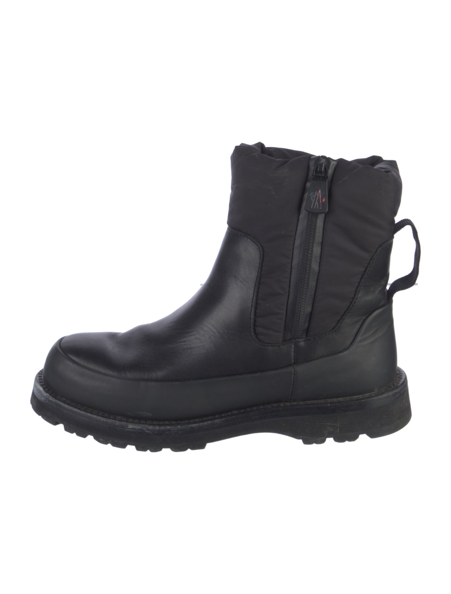 Moncler Leather Chelsea Boots