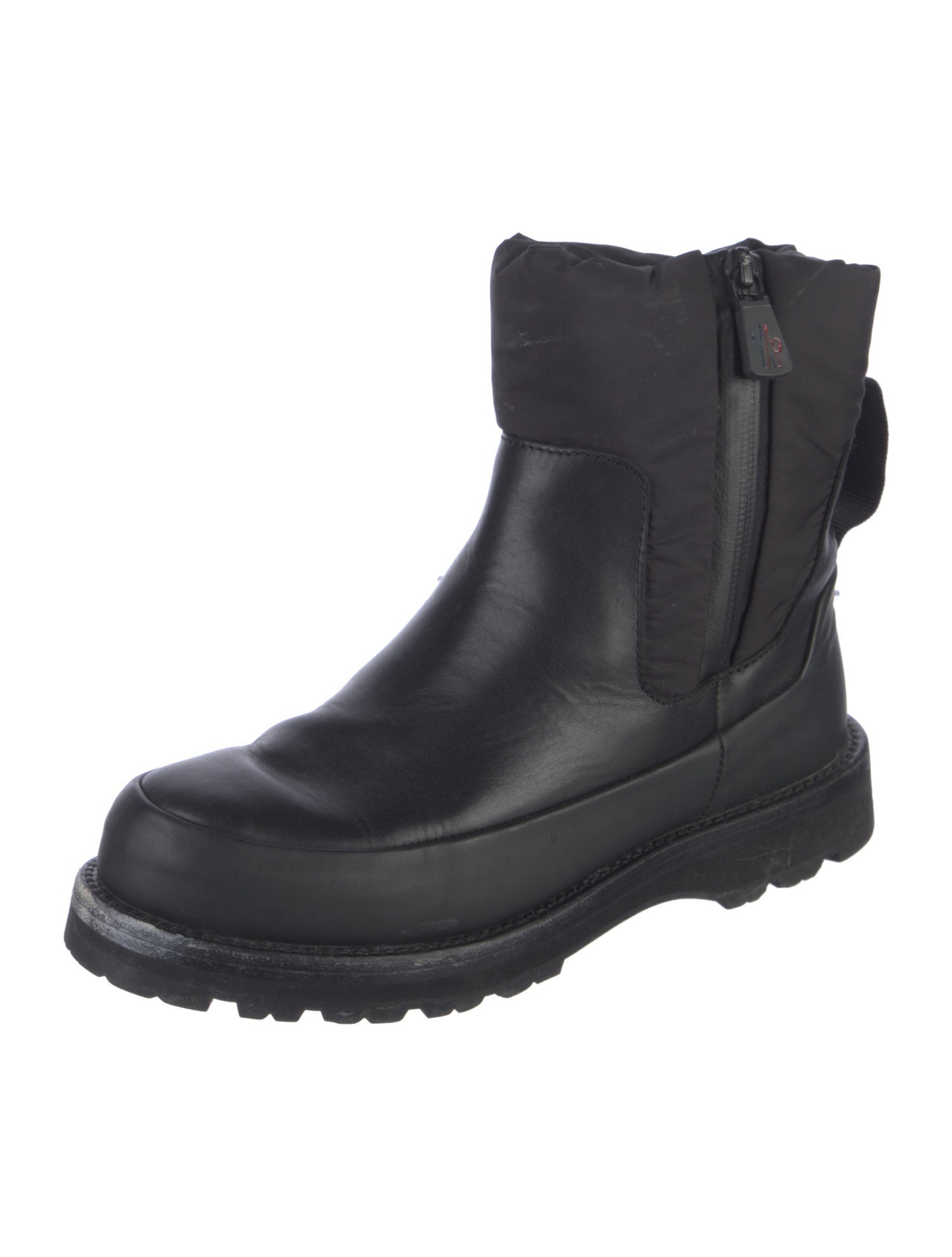 Moncler Leather Chelsea Boots